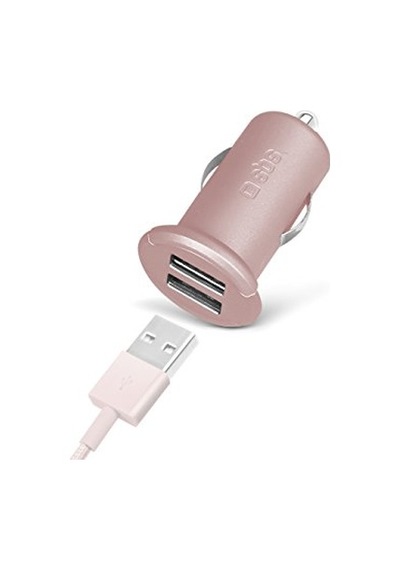 Tr Ayrex 5513 2 Mini Girişli Usb Araç Şarj Cihazı Pembe