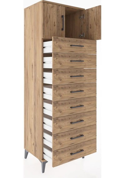 Hyperion Dolap Tek Raflı 8 Çekmeceli 2 Kapaklı 60x44x182 Çam-çam Atlas Çam Hyperion Dolap Tek Raflı 8 Çekmeceli 2 Kapaklı 60x44x182 Çam-çam Atlas Çam