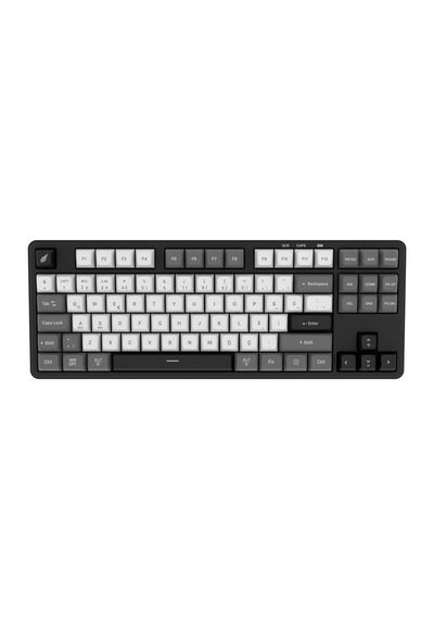 Hk220 Membrane Rgb Kablosuz/bluetooth Siyah Beyaz Tkl Türkçe Gaming Klavye