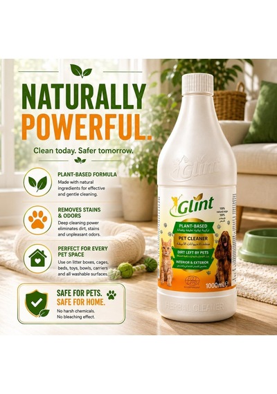Pet Cleaner 1 Litre%100 Bitkisel Evcil Hayvan Kedi Köpek Çok Amaçlı Temizlik Pati Temizleyici Şampuan Koku Giderici