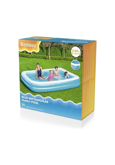 62002 Pompalı-bestway 54150, Jumbo Deluxe Şişme Aile Havuz Mavi
