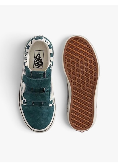 Vans Old Skool V Unisex Çocuk Koyu Yeşil Spor Ayakkabı - Vn000cya
