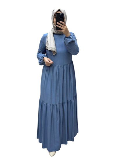 Armine Kadın Elbise 25yt953 Indıgo