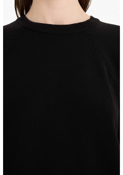Defacto Regular Fit Bisiklet Yaka Tunik C4474ax25wnbk27 Siyah
