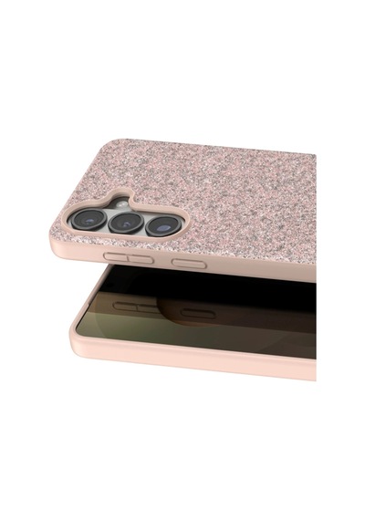 Onegif Samsung Galaxy S26 Plus Bright Simli Kapak - Pembe Düz Renkli