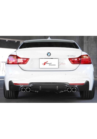 Bmw F32-F33-F36 M Performance Sağ Sol Çift Çıkış Difüzör Parlak