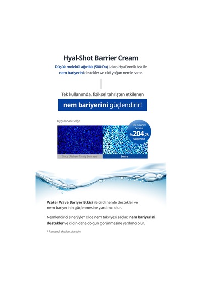 Hyalüronik Asitli Nem Bariyerini Güçlendiren Nemlendirici Krem Dermatory Hyal Shot Barrier Cream B5