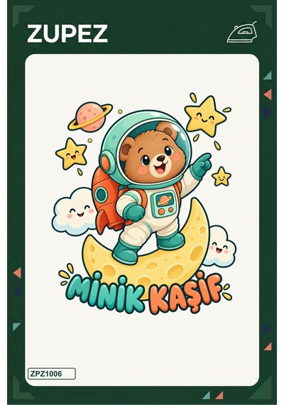 Minik Kaşif 19x25 Cm Ütüyle Uygulanan Baskı Zpz1006 - 928156605