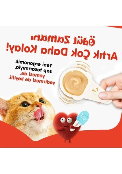 Somon Aromalı Kaşıklı Kedi Ödül Kreması 10 X 16 Gr