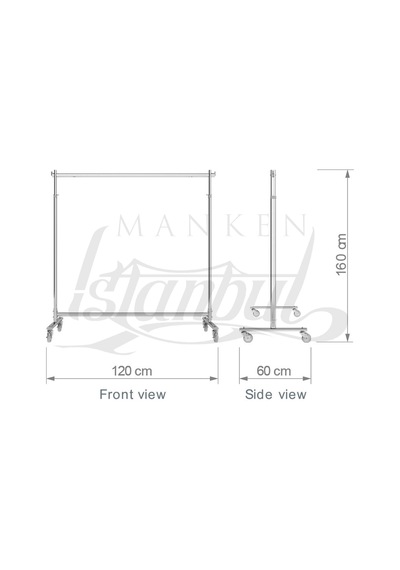 Mankenistanbul Yüksek Kalite Krom Kaplama Metal Orta Stand Diğer