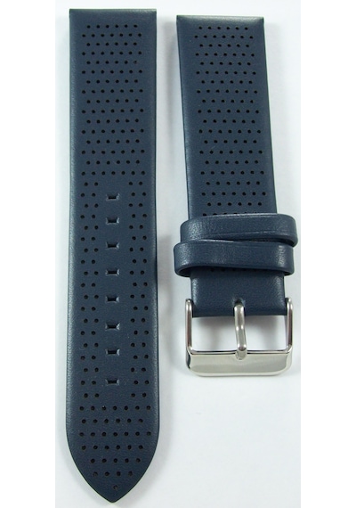 Bizon Lacivert 22mm Deri Saat Kordonu Kayışı Armani Model