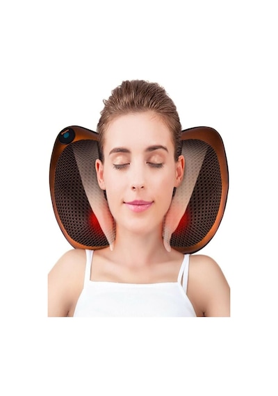 Premium Kalite Masaj Yastığı Aleti Ovmalı Yoğurmalı Isıtmalı Boyun Bel Sırt Ayak Çift Motor 8 Toplu Premium Kalite Masaj Yastığı Aleti Ovmalı Yoğurmalı Isıtmalı Boyun Bel Sırt Ayak Çift Motor 8 Toplu