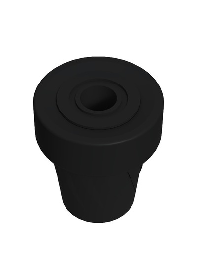 Cateksss Baston Lastiği Kanedyen Koltuk Değneği Lastiği 22 Mm Siyah - Yürüme Aparatı & Bastonlar - 55 Li Paket
