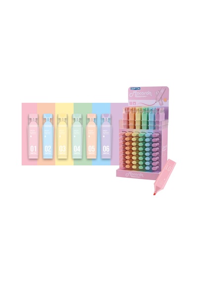 Gıpta Fosforlu Kalem Macaron 05 Pastel Mavi F1563 Çok Renkli