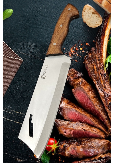 Sürlaz Kamp Outdoor Şef Bıçak 29 Cm Çok Amaçlı Kahverengi