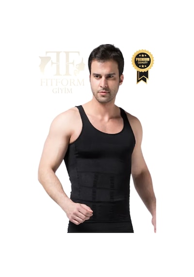 Fitform Giyim Fitform Erkek Jinekomasti Korsesi - Göbek Ve Karın Toparlayıcı Dik Duruş Destekli Atlet Korse Siyah Fitform Giyim Fitform Erkek Jinekomasti Korsesi - Göbek Ve Karın Toparlayıcı Dik Duruş Destekli Atlet Korse Siyah