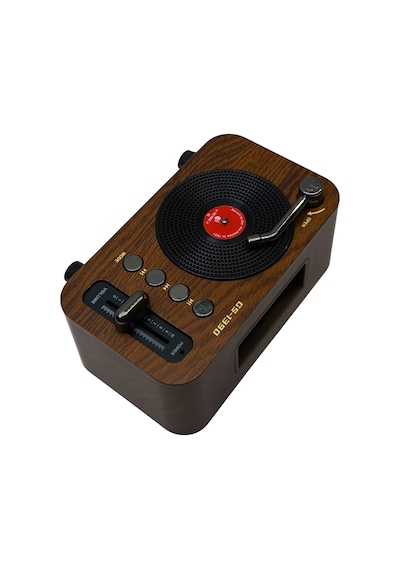 Gs-1390 Retro Bluetooth Hoparlör Ve Fm Radyo Usb Bellek, Tf Kart, Aux Girişli Ahşap Tasarım