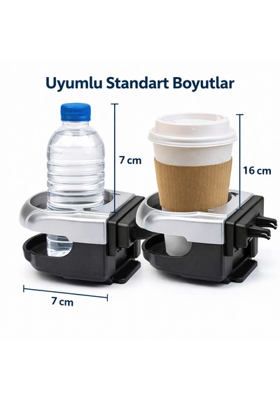 Universal Oto Bardak Tutucu Araç İçi İçecek Tutucu Aparat 1
