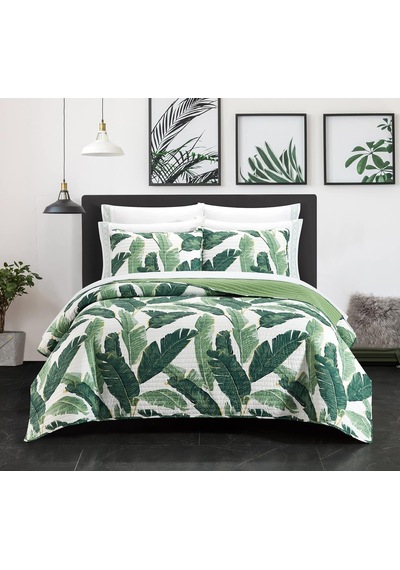 9 Parça Yorgan Dikişli Palmiye Ağacı Baskılı Yatak Bir Çanta Çarşaf Seti Dekoratif Yastık Kılıfları Dahil, Polyester, Yeşil, Queen Çok Renkli 9 Parça Yorgan Dikişli Palmiye Ağacı Baskılı Yatak Bir Çanta Çarşaf Seti Dekoratif Yastık Kılıfları Dahil, Polyester, Yeşil, Queen Çok Renkli