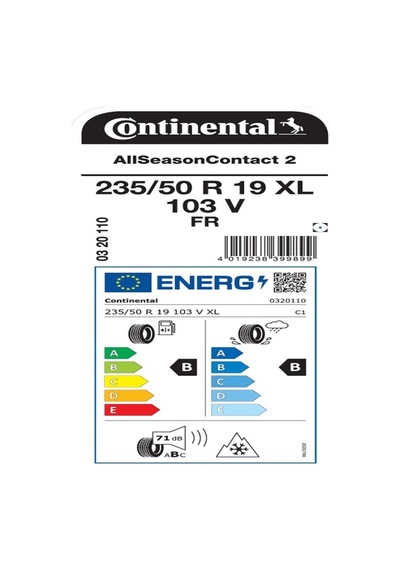 Continental 235/50 R19 103v XL Allseasoncontact 2 F Dört Mevsim Lastiği 2026