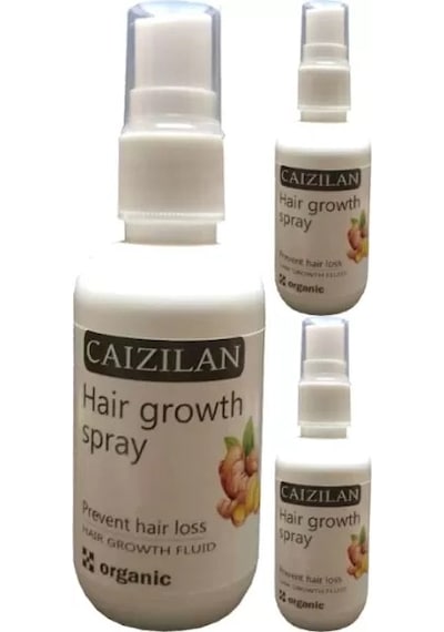 Hubrendy Sh Caizilan Hair Growth Spray 3 Adet Zencefil Özlü Saça Boyut Spreyi 50 Ml