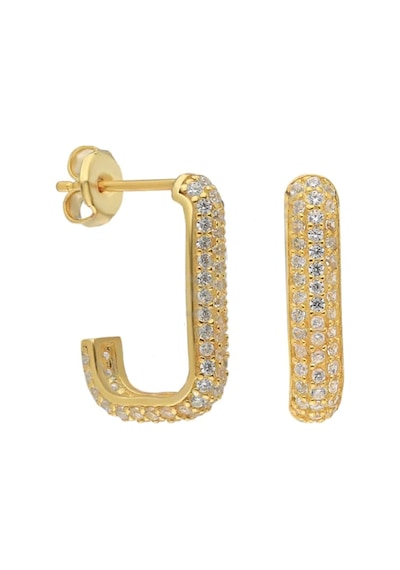 Taşlı Küpe 717089 Gold Gümüş