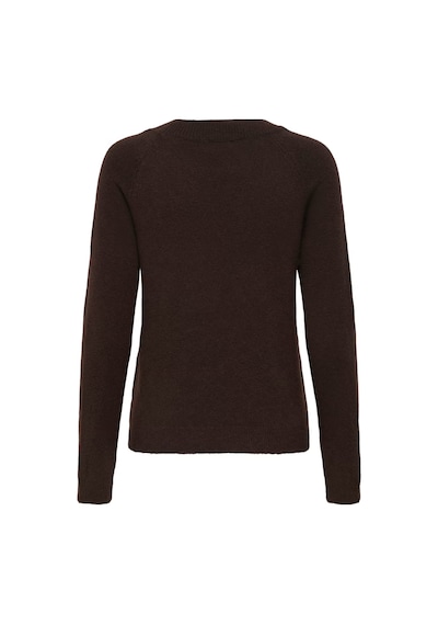 Only Onlrica Regular Fit Bisiklet Yaka Kazak Kadın Kazak 15204279 Koyu Kahve