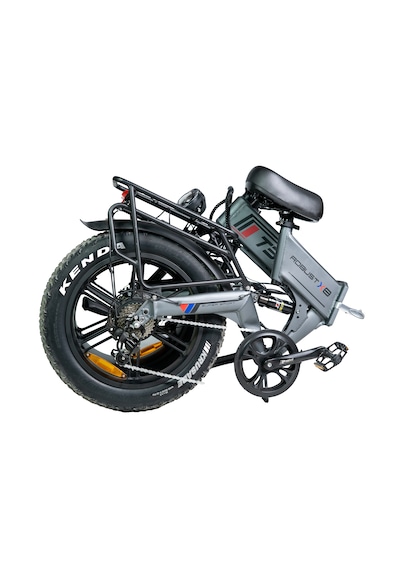 T-Bike Robust-X8 250W Katlanabilir Elektrikli Bisiklet Gri