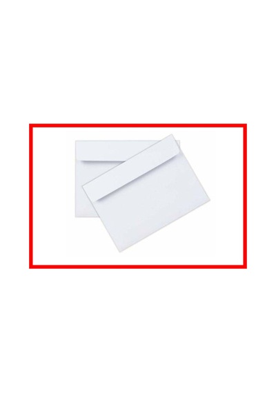 Düğün Atkı Zarfı, Mektup Zarfı, Para Zarfı, Beyaz 1. Hamur Davetiye Zarfı 12x18cm 8 Paket 800 Adet