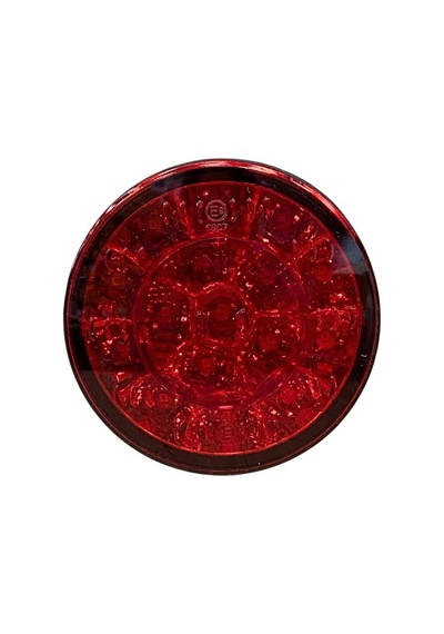 24v Park-stop Lambası Yuvarlak Ledli Kırmızı 98 Mm