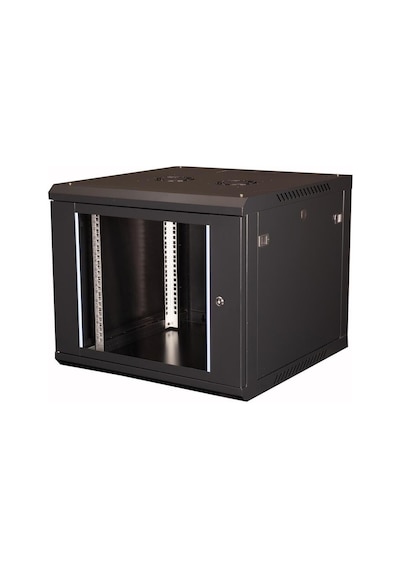 - 9u 19\" Duvar Tipi Rack Kabinet Genişlik: 600 Mm Derinlik: 600 Mm Siyah
