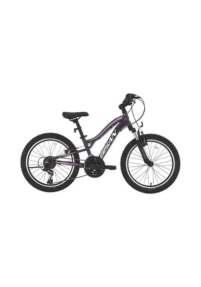 Bisan Gazelle Kız Çocuk Bisikleti 28cm V 20 Jant 18 Vites Metalik Mor Açık Pembe Çok Renkli