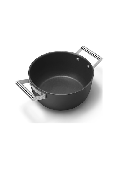 Smeg Cookware 50's Style Siyah Tencere Cam Kapaklı 4.6 L