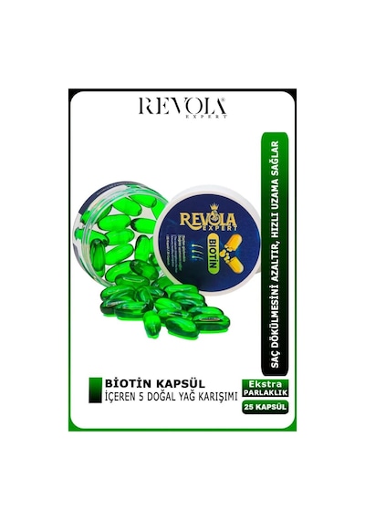 Revola Expert Biotin B7 Saç Güçlendirici Uzamaya Yardımcı Kapsül 25'li