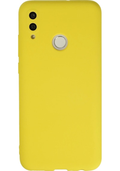 Gld-spt- Newface Huawei P Smart 2019 Kılıf Nano İçi Kadife Silikon - Sarı