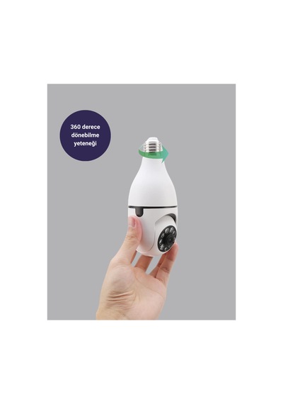Akıllı Duy Kamera 360 Derece Dönebilir Ptz Teknolojili Çok Renkli Akıllı Duy Kamera 360 Derece Dönebilir Ptz Teknolojili Çok Renkli