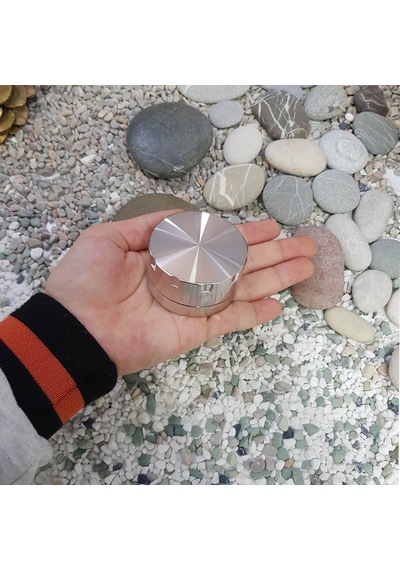 Silver 55 MM Grinder Alloy Herbal Öğütücüsü Parçalayıcı  Rb88slv
