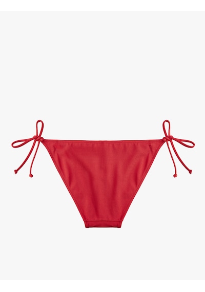 Koton Yanları Bağlamalı İpli Bikini Altı Kırmızı 6sak00019mm