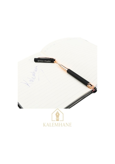 Kişiye Özel Roller Kalem , Kalem Mavi Renk Yazmaktadır Rose Gold Siyah