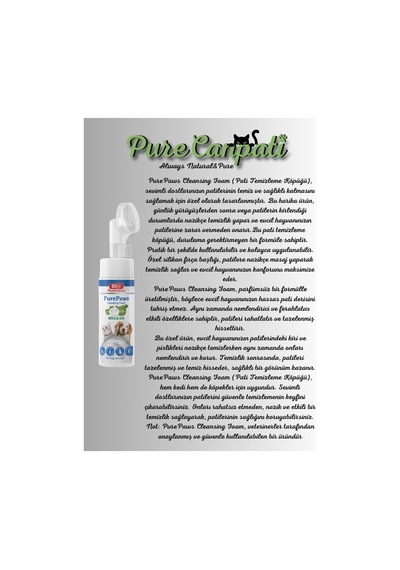 Purecanpati Kedi Bakım Seti Pati Göz Kulak Ağız Bakım Temizleyici