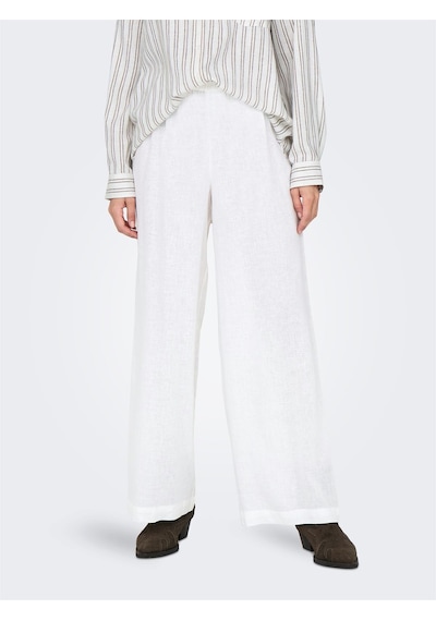 Only Onltokyo Hw Lınen Blend Pant Pnt Noos Kadın Beyaz Pantolon - 15259590 Beyaz