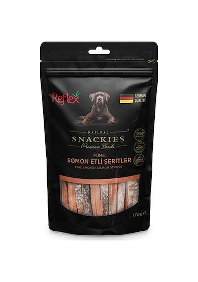Reflex Snackies Natural Füme Somon Etli Şerit Köpek Ödül Maması 170gr