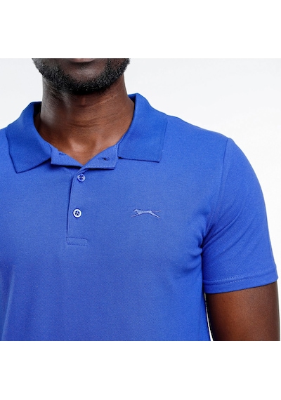 Slazenger SOHO I Erkek Polo Yaka Saks Mavi Tişört