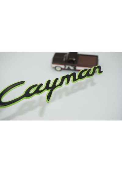 Dk Tuning Porsche Cayman Yeşil Siyah Abs Yazı Logo Arma Bagaj Arma