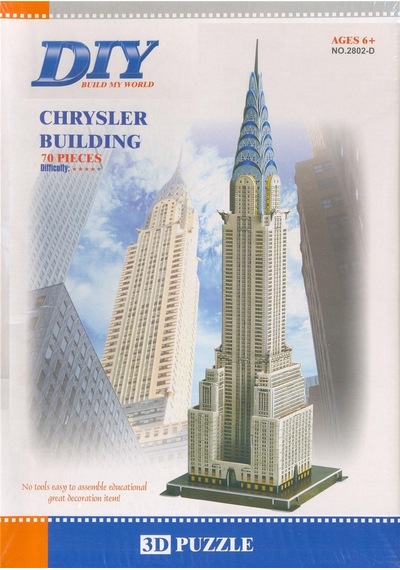 3D Puzzle 3 Boyutlu Maket Amerika Newyork Manhattan Chrysler Buil