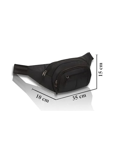 2As Av A Dos Siyah Unisex Suya Dayanıklı Çapraz Askılı Omuz Bel Çanta Günlük Yürüyüş Koşu Outdoor Çanta 341 Siyah