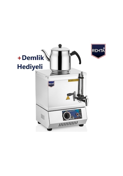 Remta 15 Model Elektrikli Çay Kazanı 13Lt (Pleytsiz)-Demlik Dahil