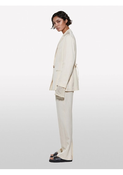Sisley Keten Karışımlı Bağlamalı Oversize Blazer Ceket Kadın Şampanya Ceket - 325p2g1wlw031 Sisley Keten Karışımlı Bağlamalı Oversize Blazer Ceket Kadın Şampanya Ceket - 325p2g1wlw031