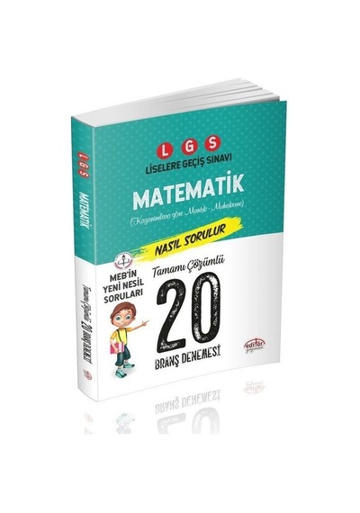 LGS Matematik 20 Branş Denemesi Nasıl Çözülür / Kolektif