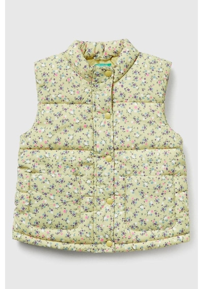 United Colors Of Benetton Kız Bebek 2v3ygj00o-25k Desenli Yelek Sarı-2119 Sarı